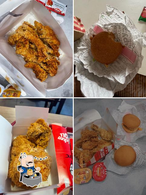 Fried chicken at KFC