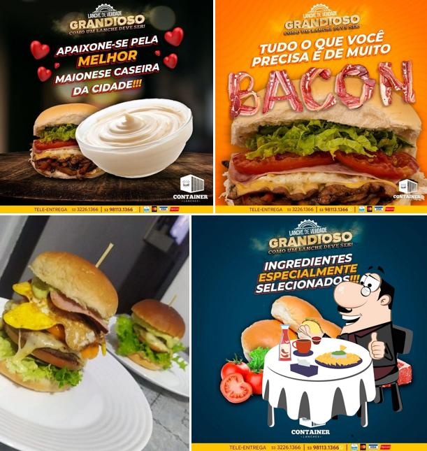 Hambúrguer em Container Lanches
