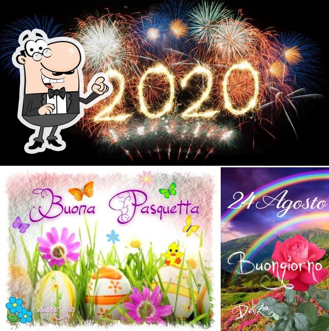 Questa è la immagine che presenta la esterno e cibo di Bar Italia