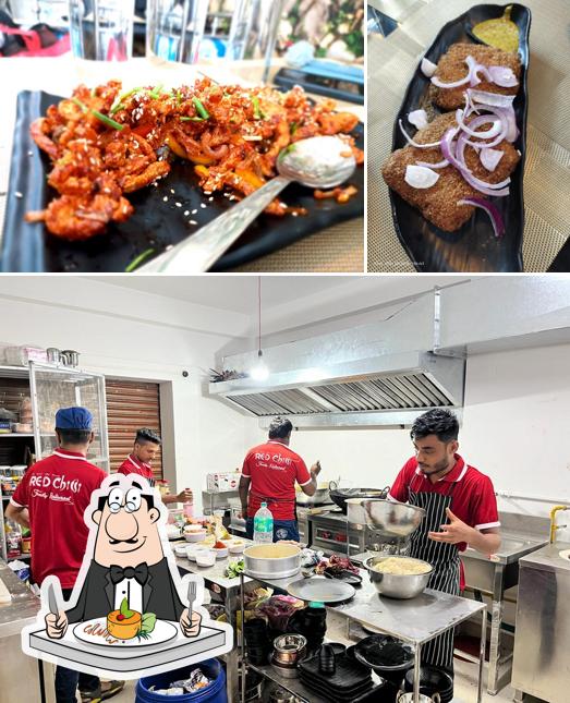 Food at Red Chilli Restaurant
