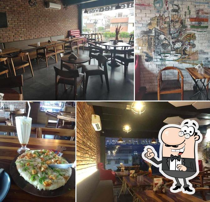 The interior of The food heaven cafe