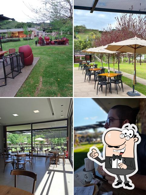 O interior do Benevento Chocolate & Café