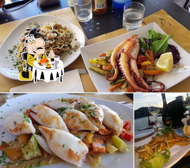 Questa è la foto che mostra la cibo e birra di Bagni Molo