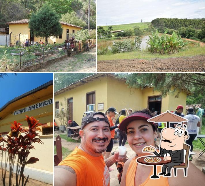 Veja a parte externa do Café com Trem