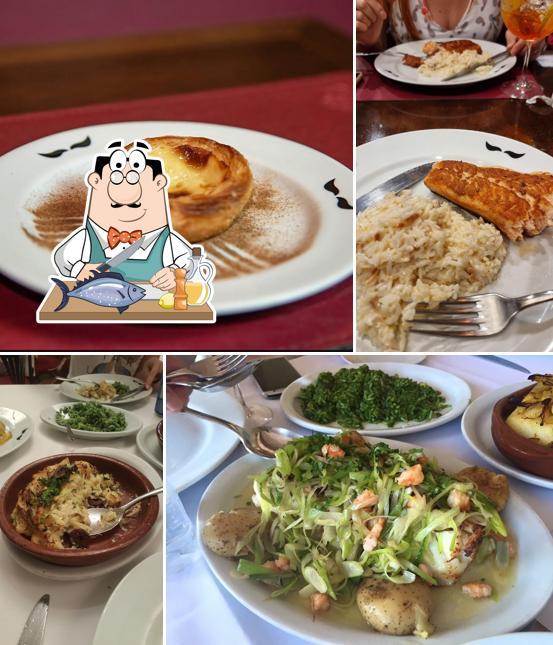 Salmão grelhado em Adegão Português