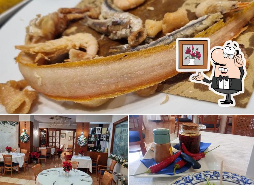 Tra le varie cose da Ristorante I Cavalieri si possono trovare la interni e cibo