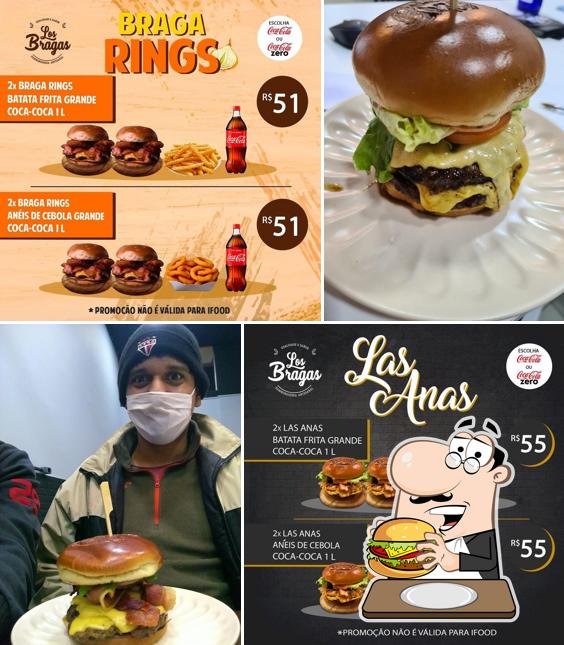 Os hambúrgueres do Los Bragas Hamburgueria irão saciar diferentes gostos