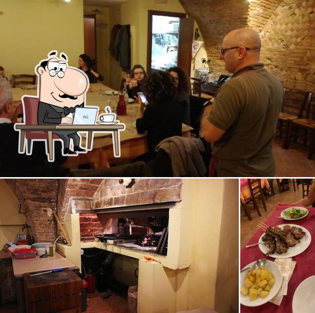 Gli interni di Trattoria da Peppe