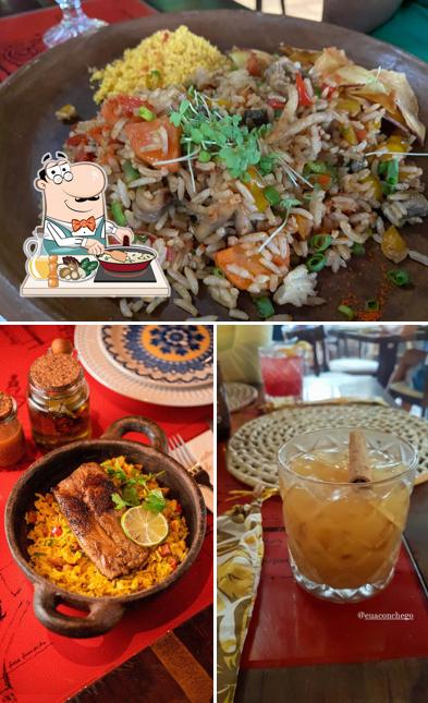 Arroz frito em Aconchego Gastronomia Contemporânea Cearense