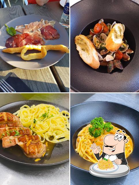 Spaghetti alla carbonara al Le Vieux Pressoir