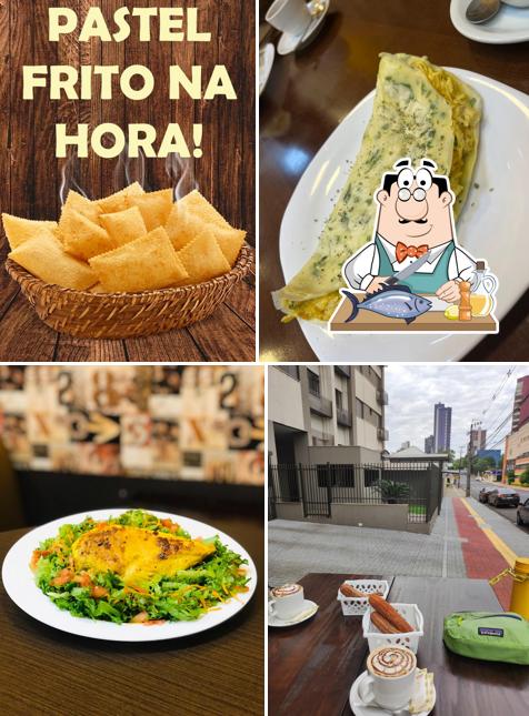 Salmão grelhado em Bella Foz Café