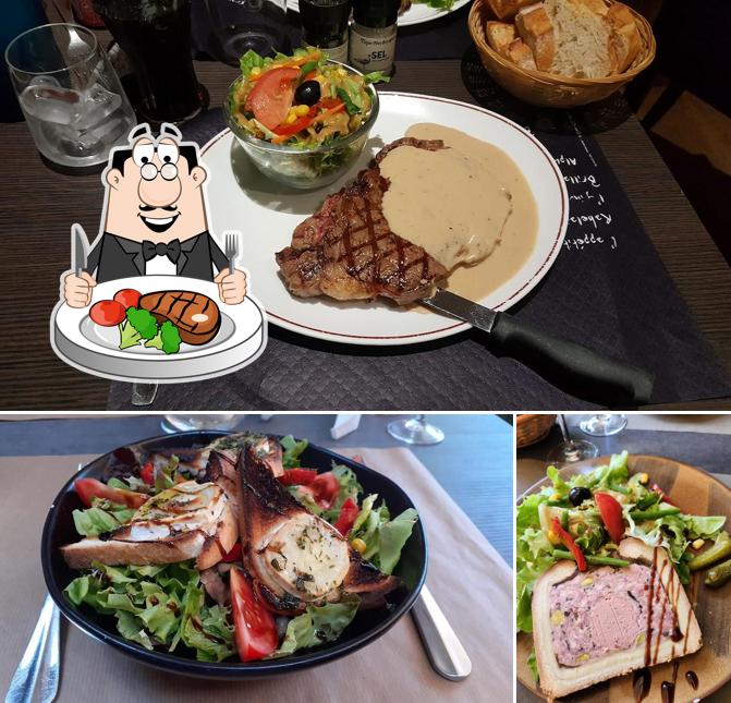 Steak à Restaurant Les Terrasses de Pérouges