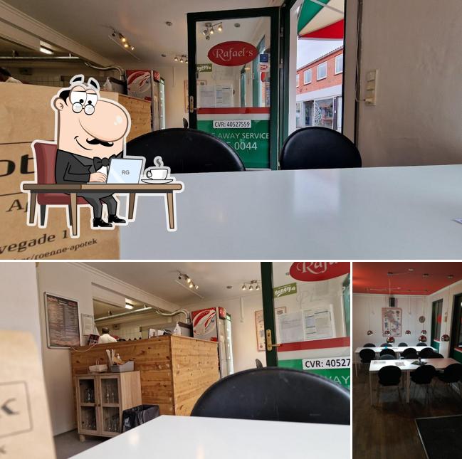 L'intérieur de Rafael's Pizzaria