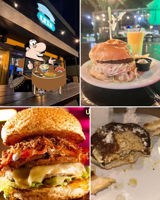 Sanduíche de carne de porco desfiada em Burger Perk