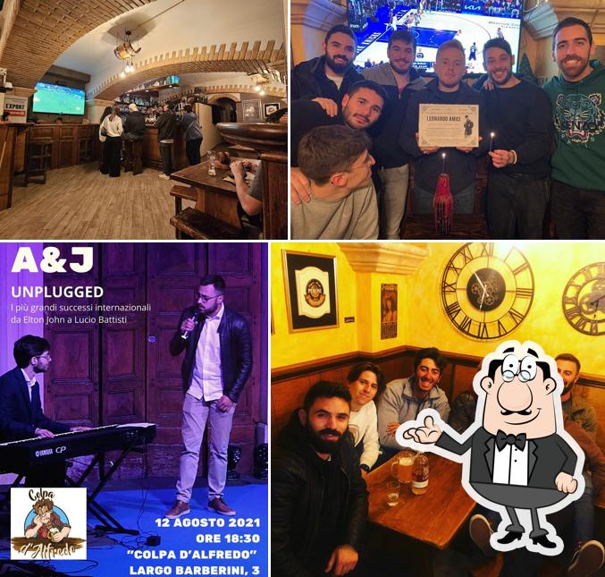 Gli interni di Colpa d' Alfredo