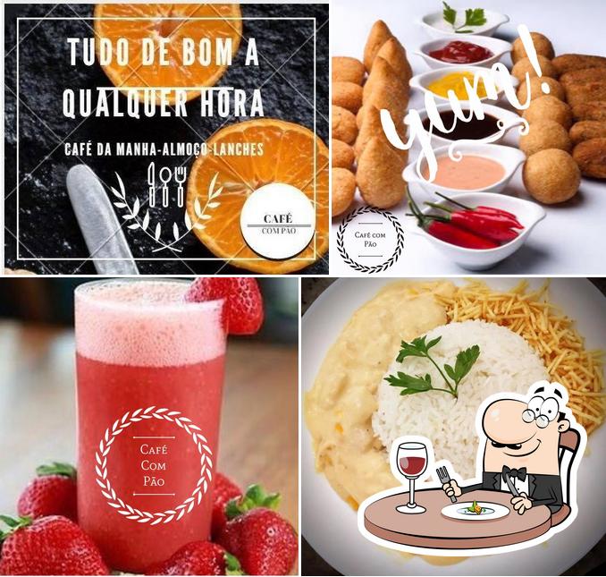 Comida em Café com Pão Lanchonete