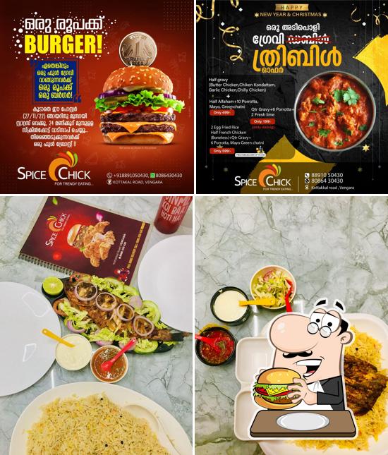 Hamburger at Spice Chick