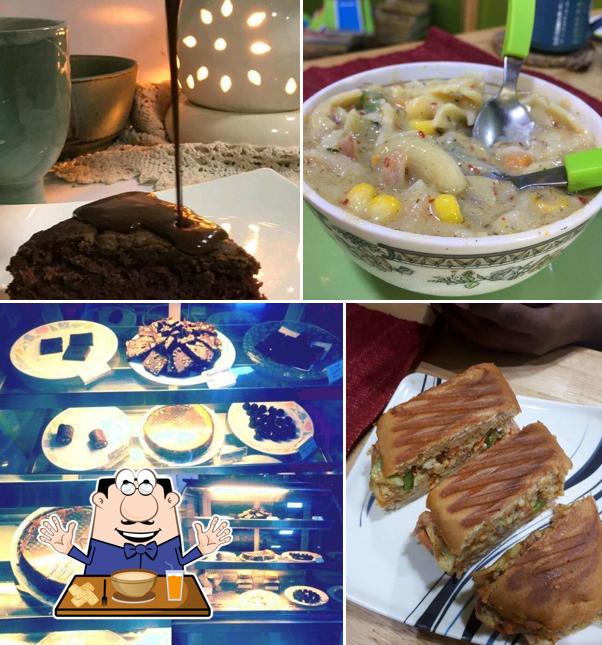 Clam chowder at cups & teas