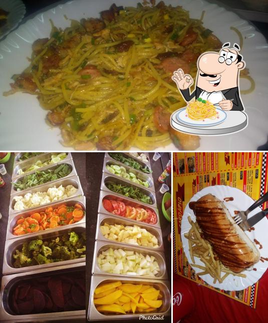 Espaguete carbonara em SelfDog - Self-Service de Cachorro Quente