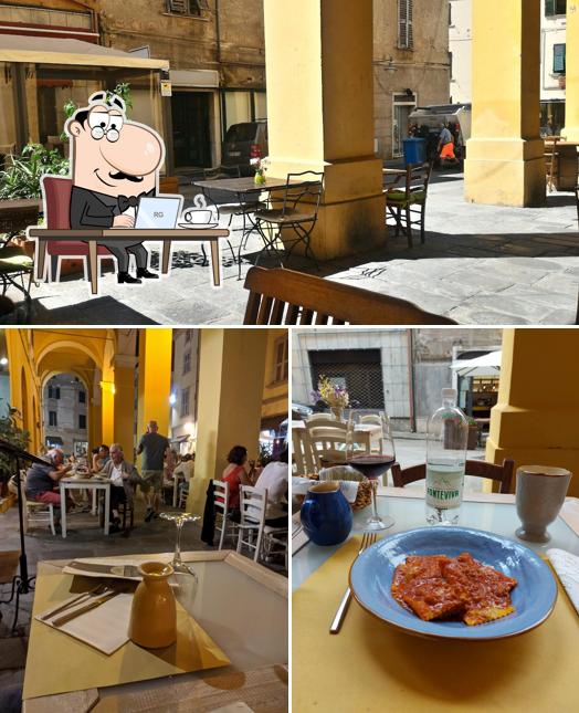 Dai un'occhiata agli interni di Osteria i Tre Compari