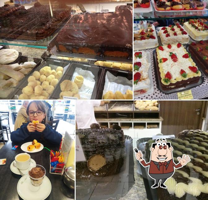 Platos en Confeitaria Florenze Pães e Doces