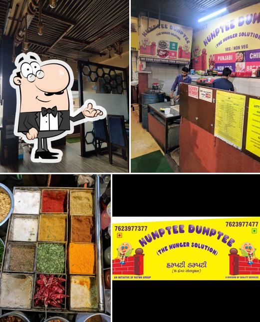 The interior of Humptee Dumptee Restaurant