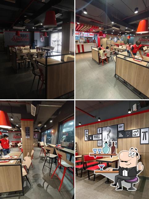 The interior of KFC