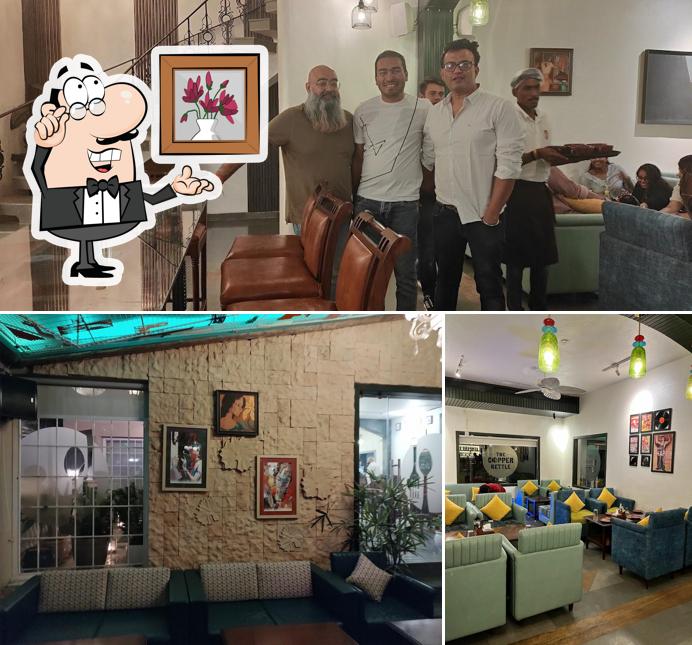 Take a seat at one of the tables at The Copper Kettle