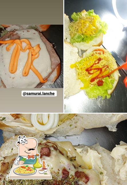 Comida em Samurai Lanches