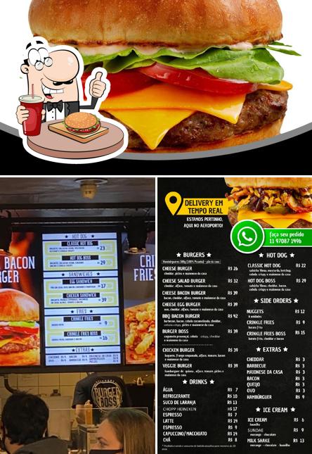 Peça um hambúrguer no Burger Boss, terminal 2 (ala oeste)