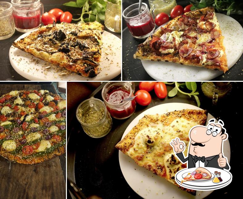 Consiga diferentes variedades de pizza
