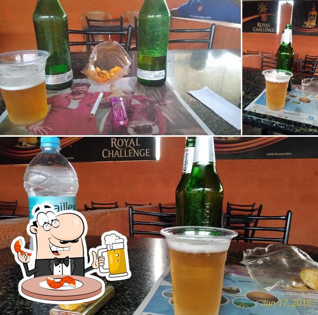 Enjoy a pint of light or dark beer