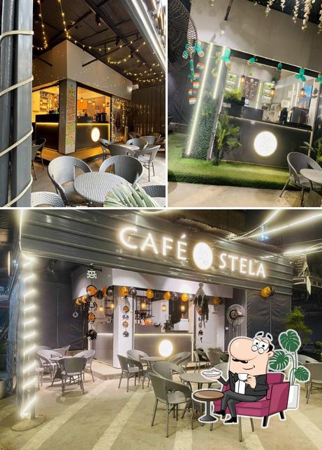 The interior of Cafe Stela