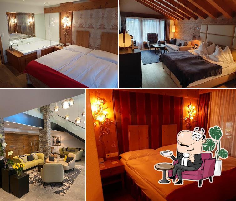Gli interni di Walliserhof Grand-Hotel & Spa Saas-Fee