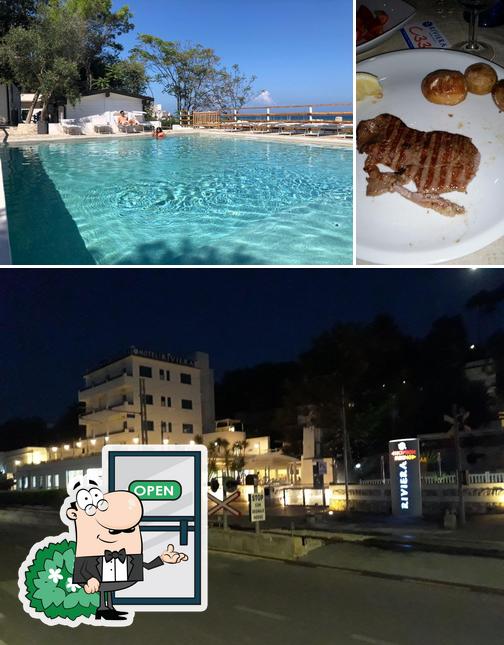 Questa è la foto che raffigura la esterno e la carne di Hotel Riviera
