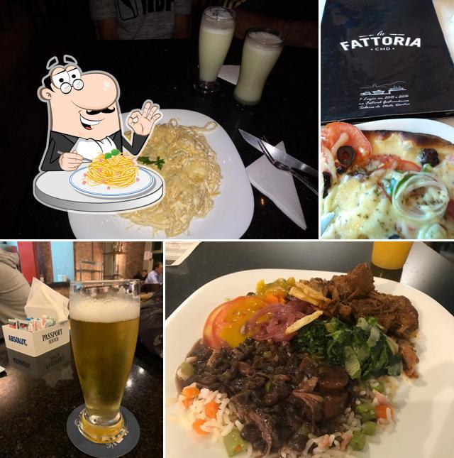 Espaguete carbonara em La Fattoria