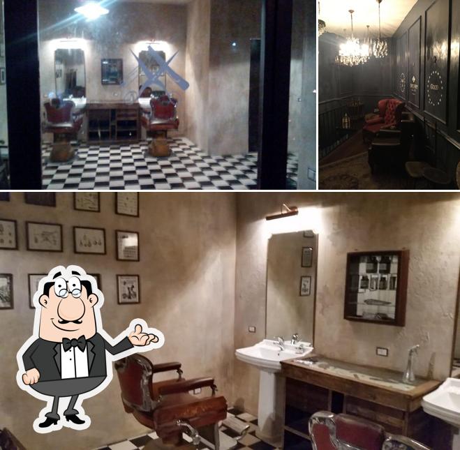 Dai un'occhiata agli interni di The Barber Shop Speakeasy