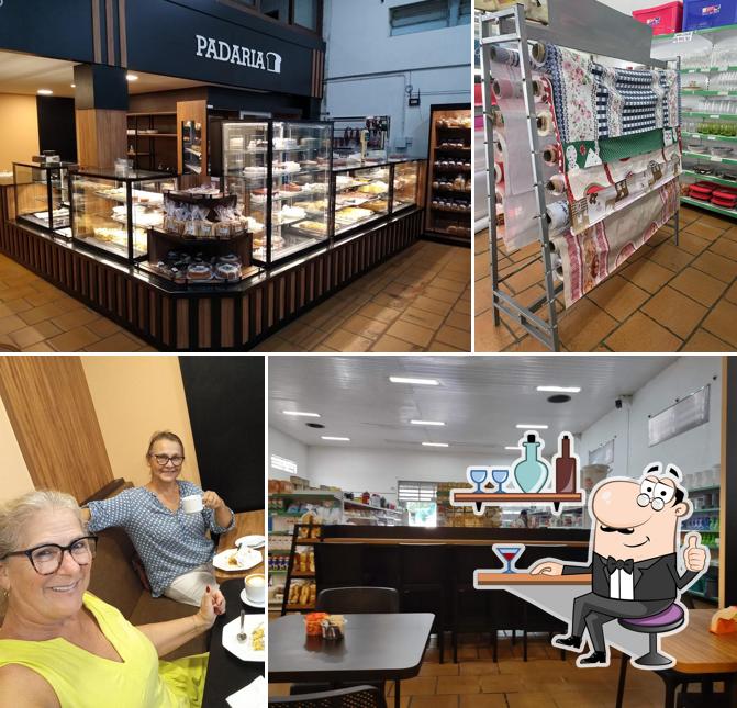 O interior do Padaria e Mercado Lucena