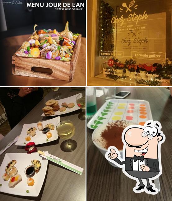 Installez-vous à l'une des tables de Chez Steph