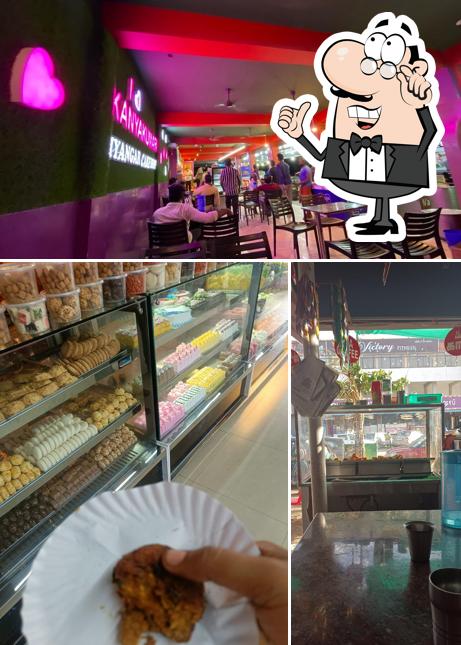 Take a seat at one of the tables at Sri Rajalakshmi Iyangar Cake Shop