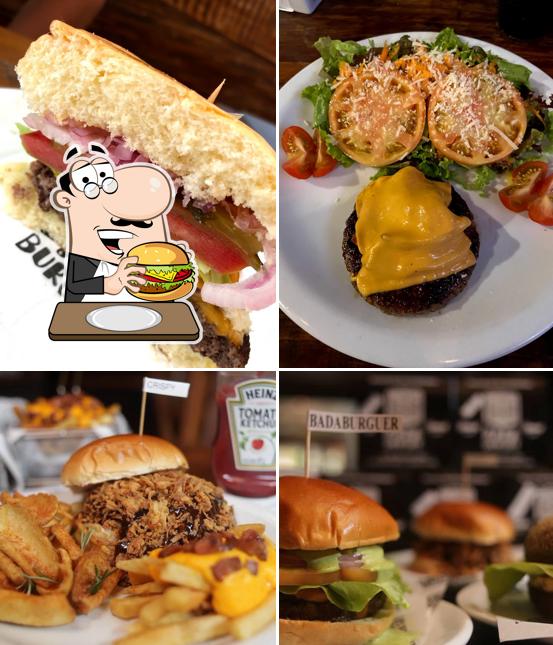 Experimente um hambúrguer no Bada Burguer