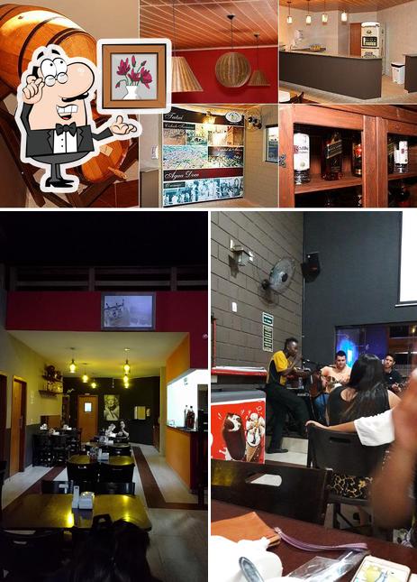 O interior do Água Doce Cachaçaria Sabores do Brasil