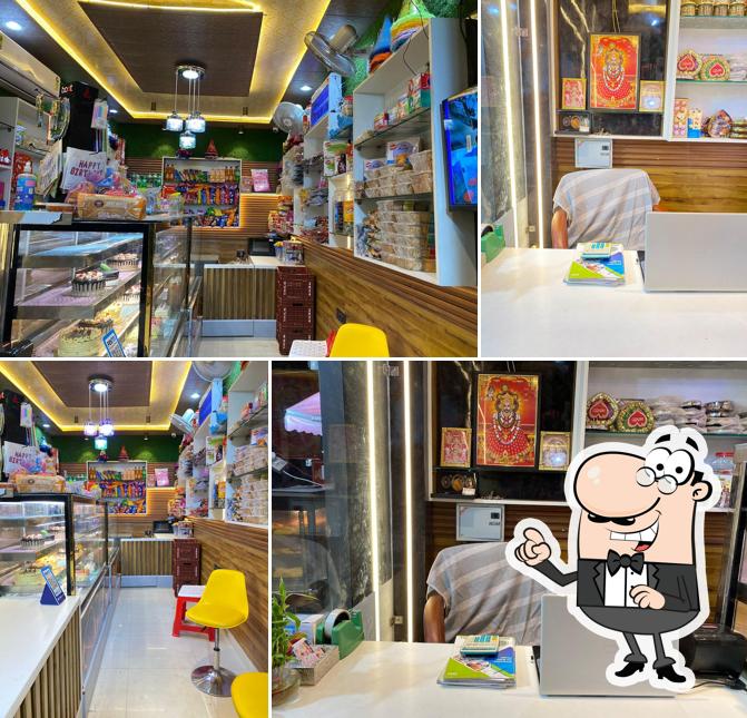 The interior of Shree Jee Bakery Bulandshahr
