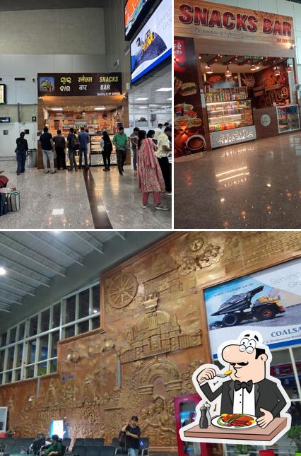 The picture of food and interior at Snacks bar VIP service