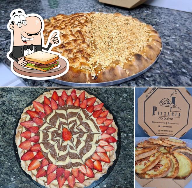 Sanduíches de queijo grelhado em PIZZARIA DO BAIRRO