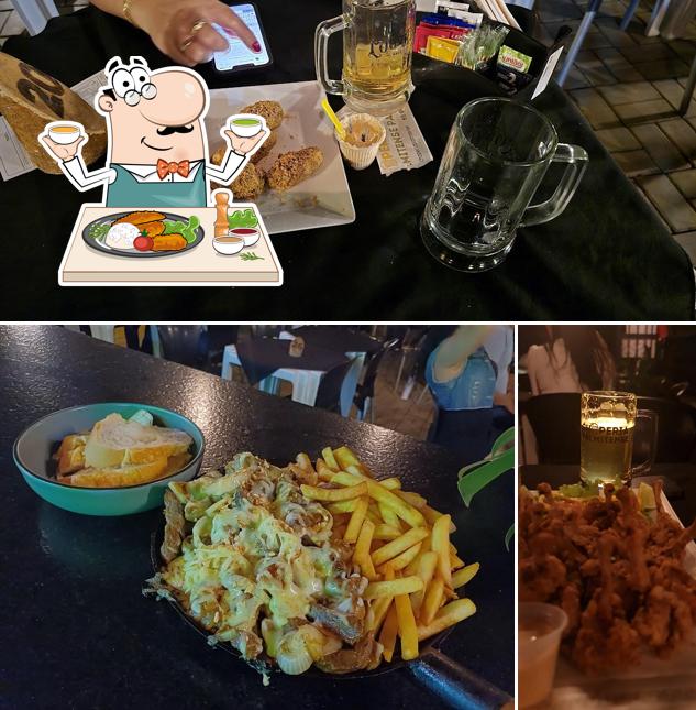 Batatas fritas em Mercado e Choperia Palmitense