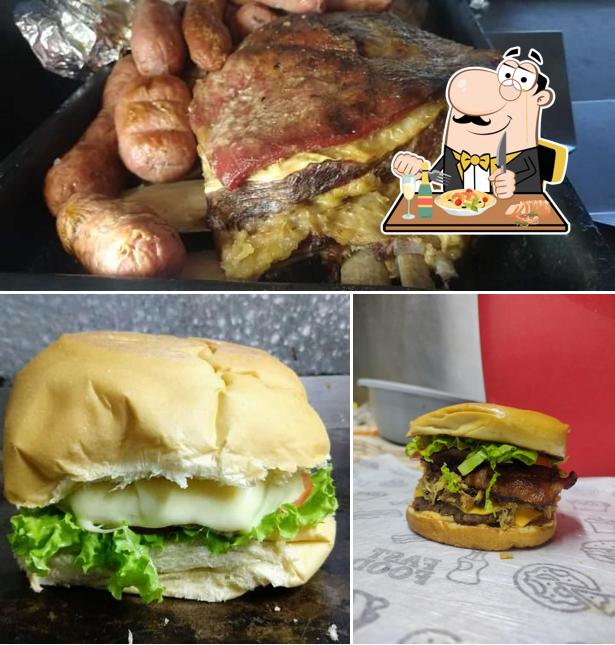 Sanduíche de carne de porco desfiada em Rose lanches