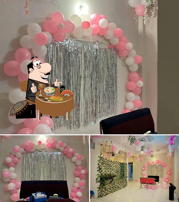 Among different things one can find food and interior at Baithak Cafe & Resturant