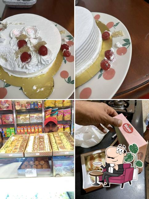 The interior of Om Bikaner Sweets