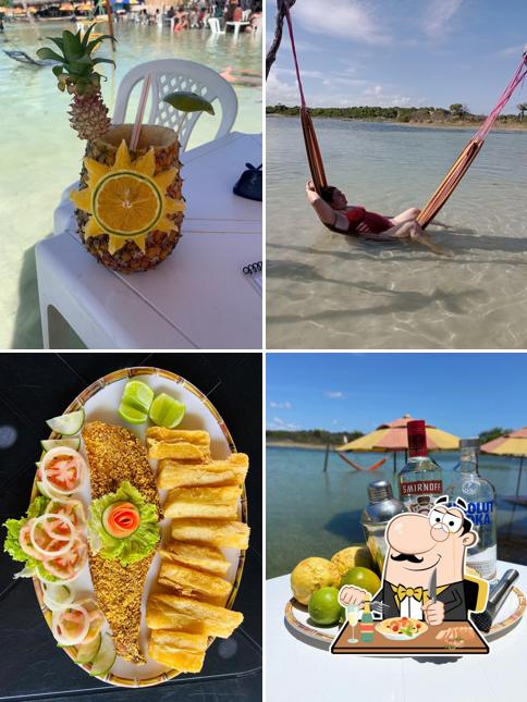 Platos en Barraca Paraíso do Júnior - Lagoa do Vital